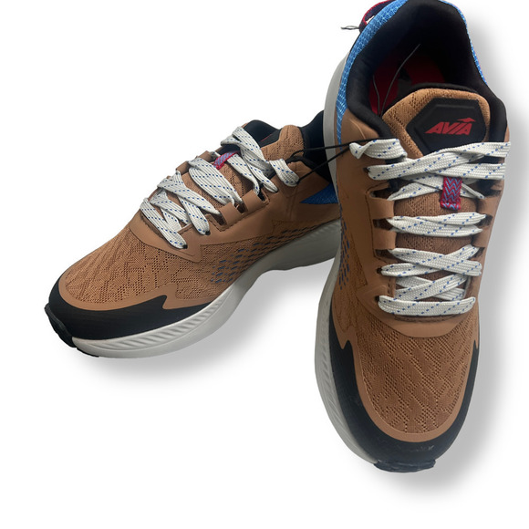 Avia Avi-Storm Athletic Shoes Tan/Blue Men’s Running Shoes 8.5 NEW - Picture 2 of 7
